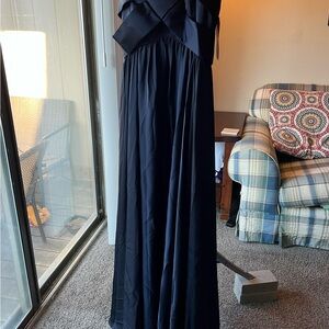 JS Collections Strapless Navy Dress